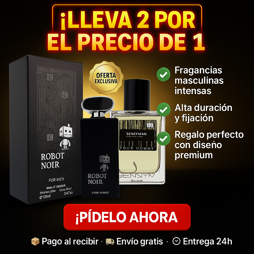 EDP Robot Noir – Presencia & Seducción + Sensyman GRATIS