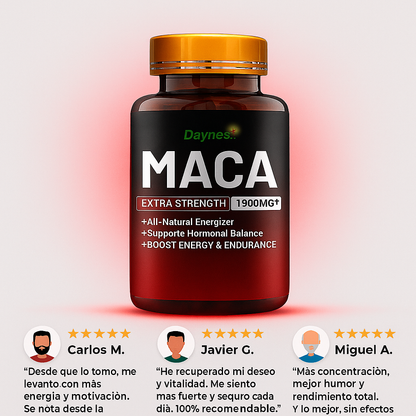 Maca Extra Strength 1900mg – Potencia, Energía y Confianza Masculina Natural 💪🔥