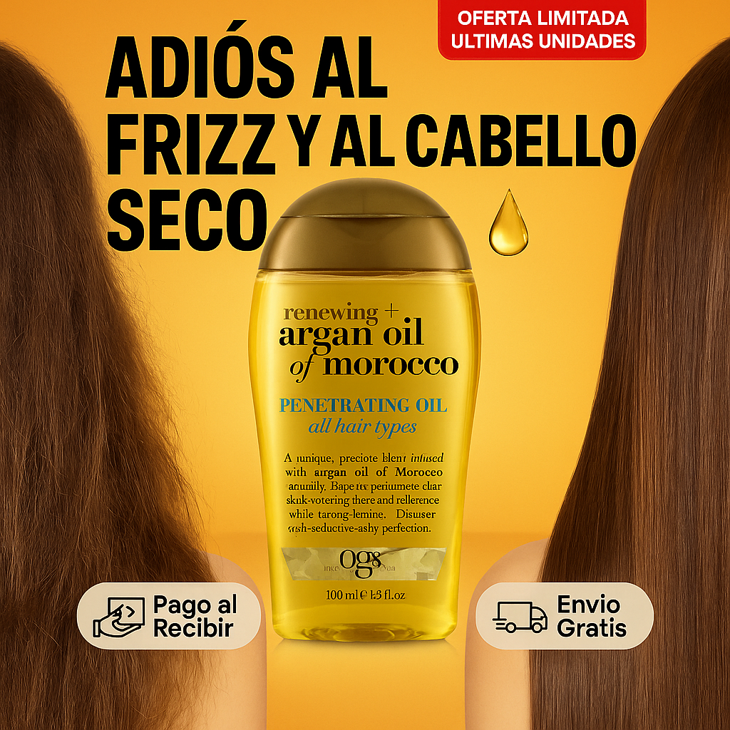 Aceite de Argán de Marruecos - Hidratación y Brillo para Todo Tipo de Cabellos