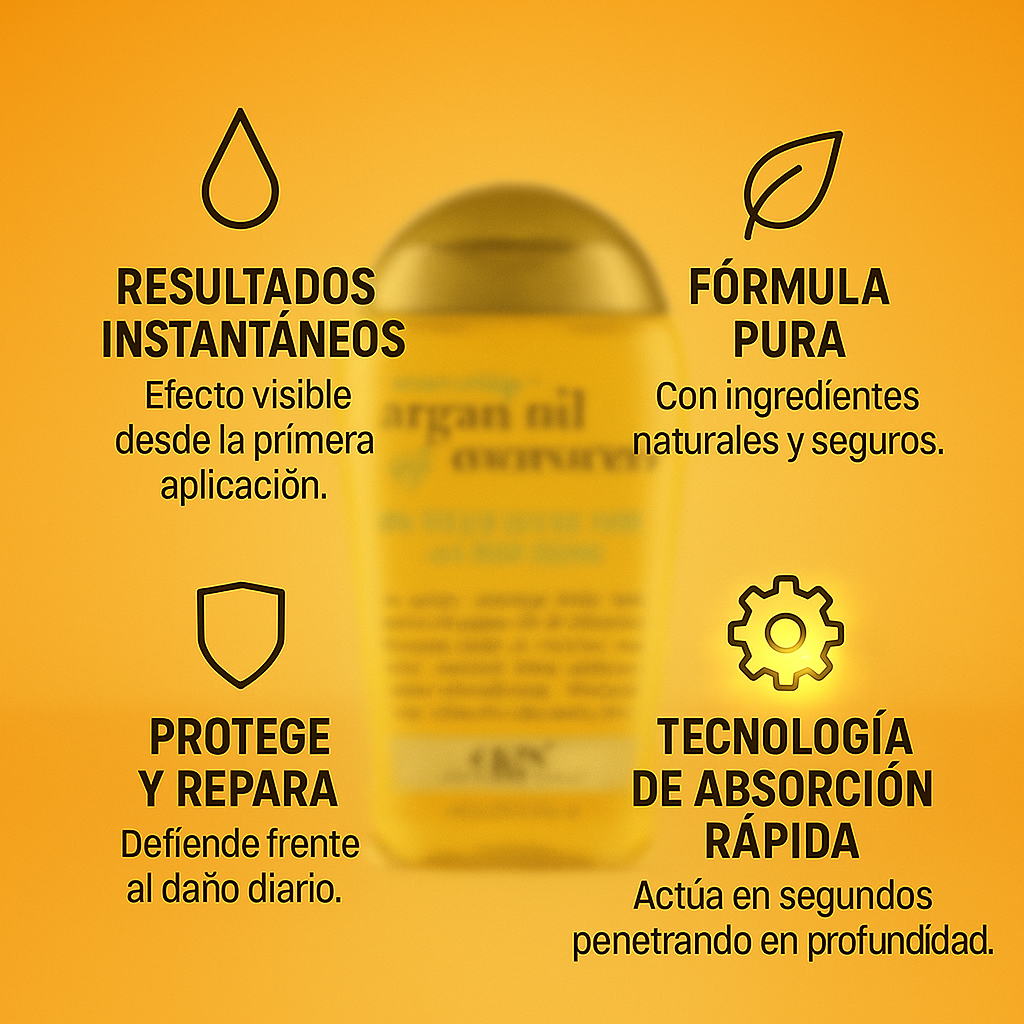 Aceite de Argán de Marruecos - Hidratación y Brillo para Todo Tipo de Cabellos