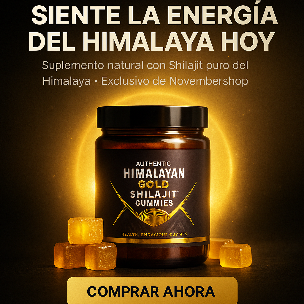 Himalayan Gold Shilajit Gummies | Energía Natural, Enfoque y Bienestar Premium