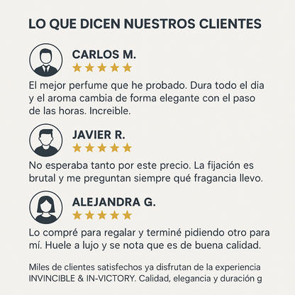 EDP INVINCIBLE & EDT IN-VICTORY POUR HOMME – Edición Black Friday 2x1 | Alta Fijación y Aroma Intenso