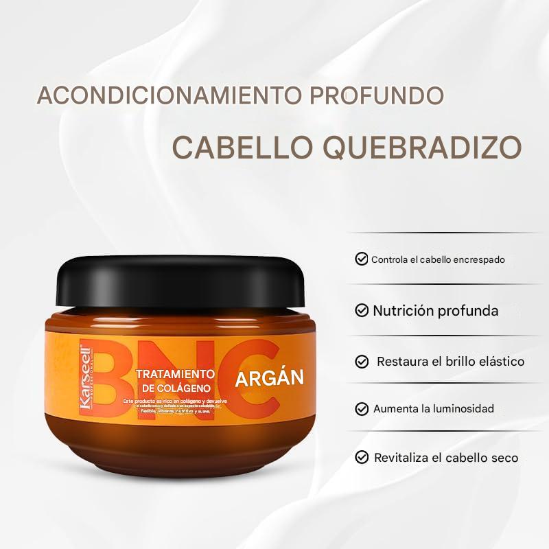 Mascarilla Capilar con Colágeno y Argán - Reparación Profunda y brillo Intenso