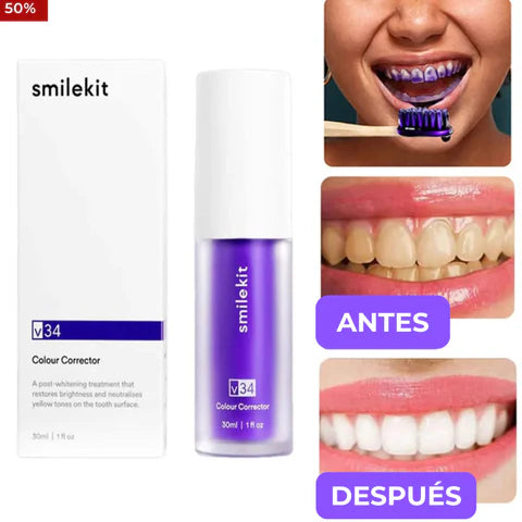 SMILEKIT™ Blanqueador Dental Lila V34 - Paga al Recibir