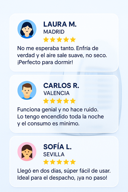 COOLFORM® – Mini Aire con Enfriamiento Evaporativo Inteligente 20h