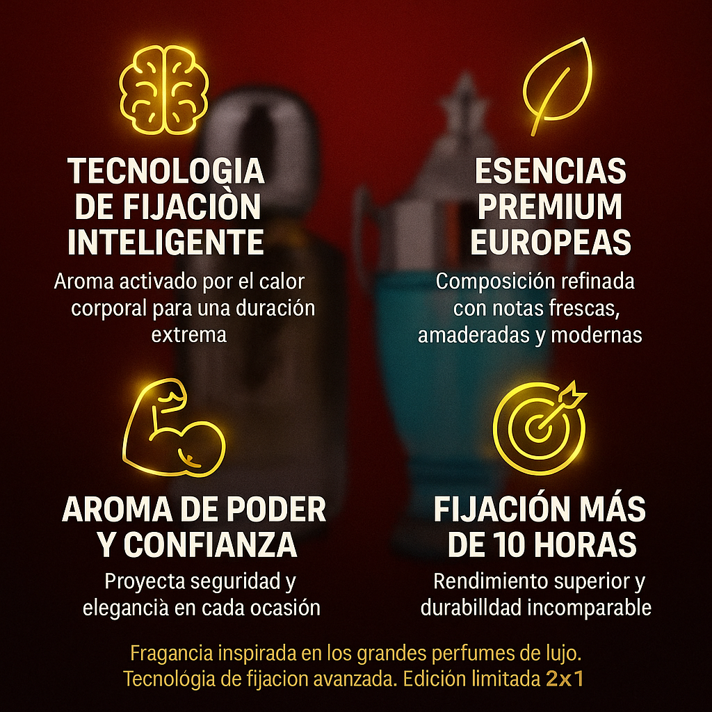 EDP INVINCIBLE & EDT IN-VICTORY POUR HOMME – Edición Black Friday 2x1 | Alta Fijación y Aroma Intenso