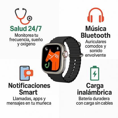Combo ULTRA 7 en 1: Controla tu salud + Música sin cables