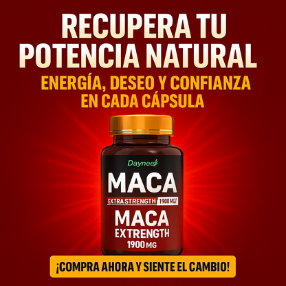 Maca Extra Strength 1900mg – Potencia, Energía y Confianza Masculina Natural 💪🔥