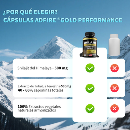 Suplemento Natural de Shilajit – Potencia, Resistencia y Enfoque Mental (60 Cápsultas)