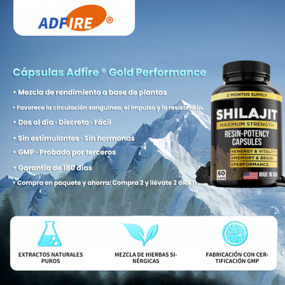 Suplemento Natural de Shilajit – Potencia, Resistencia y Enfoque Mental (60 Cápsultas)