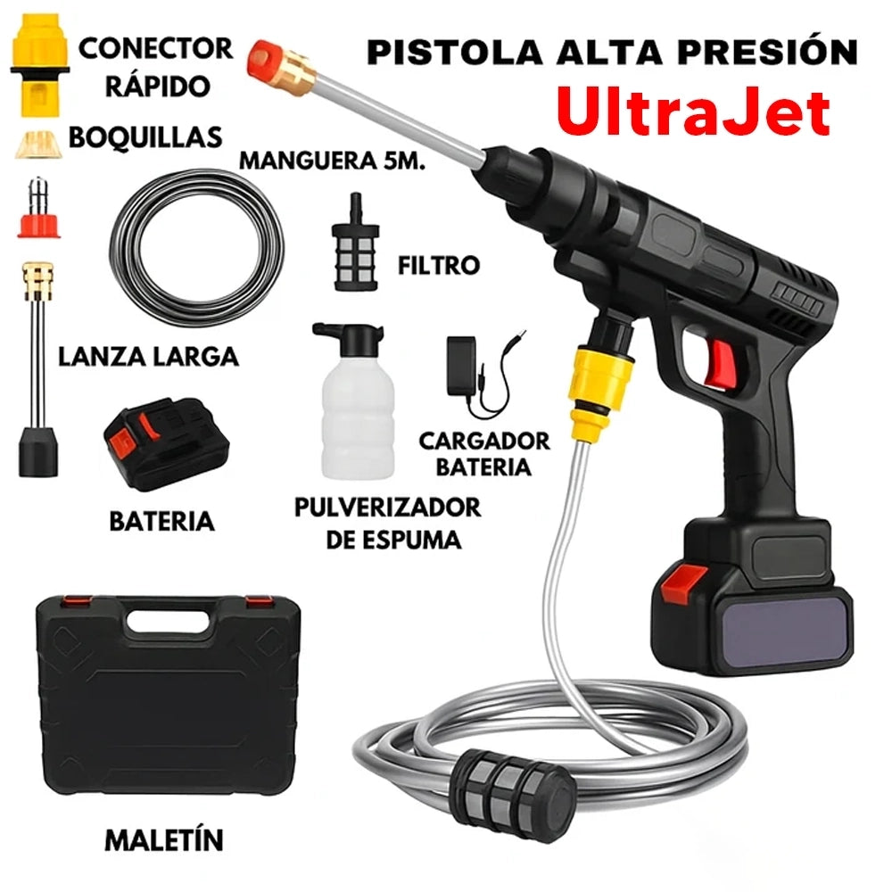 UltraJet™ - Hidrolavadora Portatil y Recargable + 1 Batería 48v Gratis