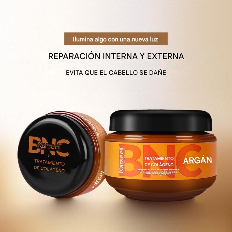 Mascarilla Capilar con Colágeno y Argán - Reparación Profunda y brillo Intenso