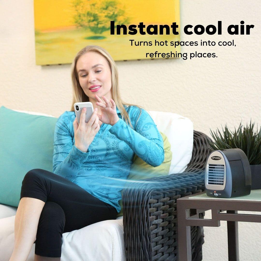 COOLFORM® – Mini Aire con Enfriamiento Evaporativo Inteligente 20h