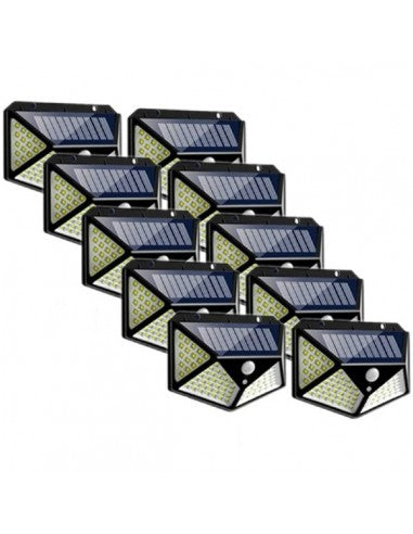 Reflector Solar Inteligente 100 LED con Sensor de Movimiento