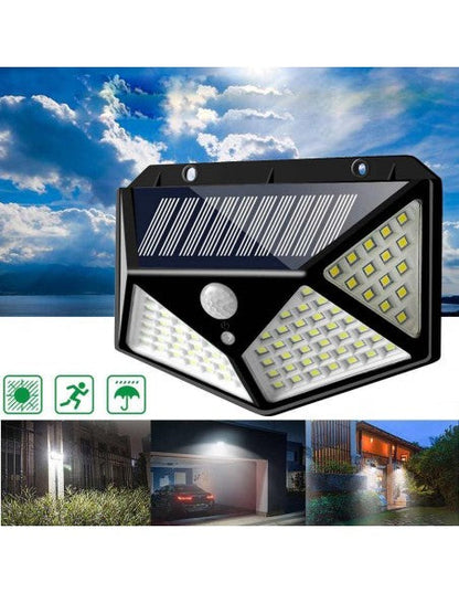 Reflector Solar Inteligente 100 LED con Sensor de Movimiento
