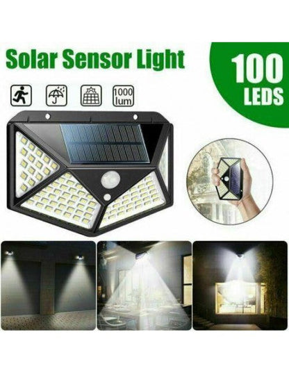 Reflector Solar Inteligente 100 LED con Sensor de Movimiento